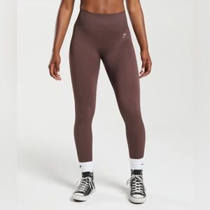 Gymshark Adapt Fleck Seamless Leggings - Chocolate Brown